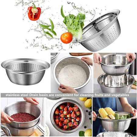 3 In 1 Vegetable Cutter with Drain Basket