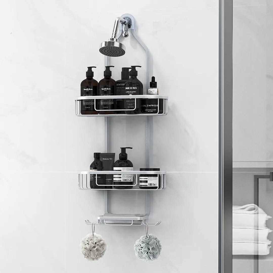 3-in-1 Bathroom Organizer Hanging Rack