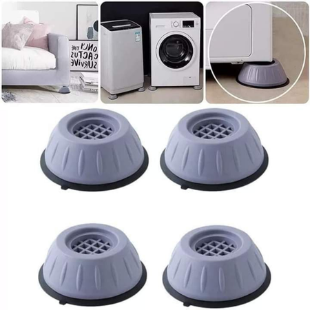 Anti-vibration Shock Pad Foot Mute Protection Mat(4Pcs)