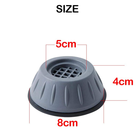 Anti-vibration Shock Pad Foot Mute Protection Mat(4Pcs)
