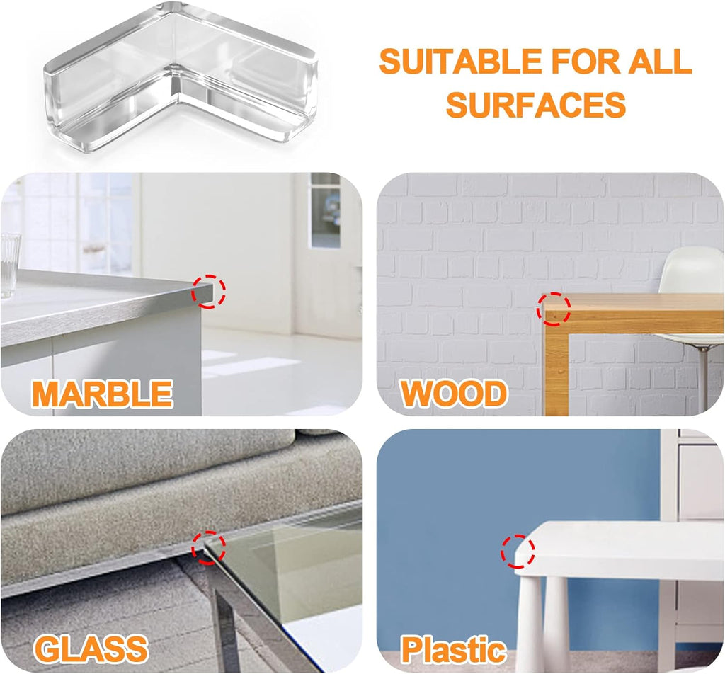 Baby Safety Silicone Table Corner Protector | ৪পিস