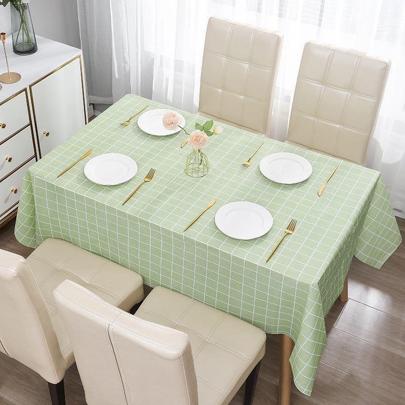 Nordic Grid Tablecloth – Waterproof & Oilproof | মাল্টিকালার