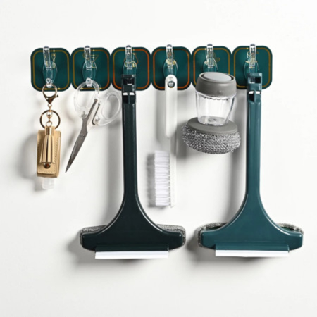 Six Row Plastic Hook (১ পাতা)