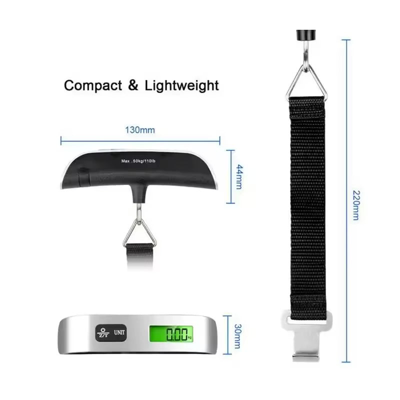 Portable Electronic Luggage Scale – 50 Kg