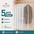 Dustproof Transparent Clothes Cover | ৫ পিস