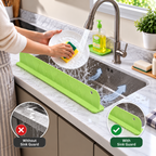Kitchen Sink Water Splash Guard with Suction Cups