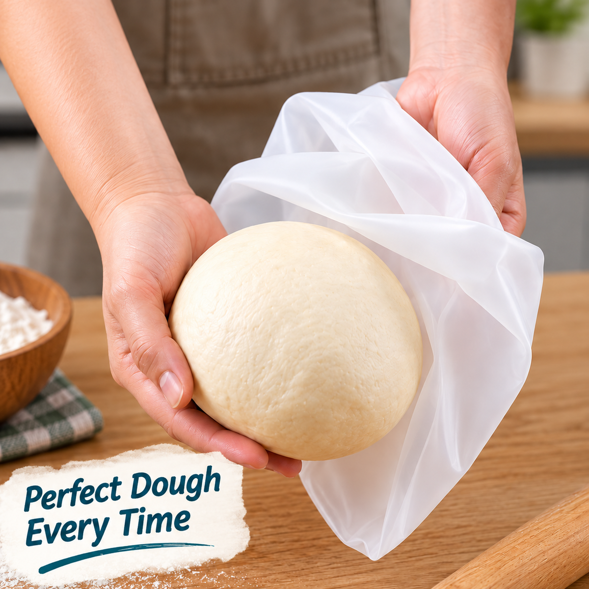 Food-Grade Reusable Silicone Dough Kneading Bag