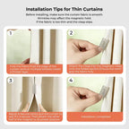 Magnetic Curtain Clips (10 জোড়া)