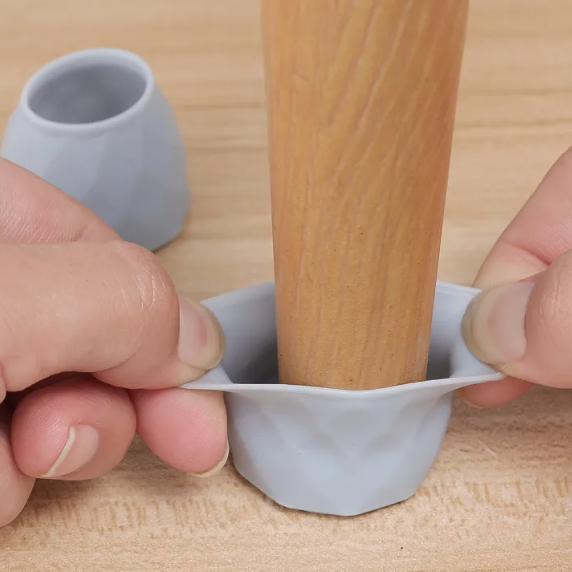 Chair Leg Silicone Caps – Non-slip, Noise-Reducing Furniture Pads
