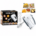 SOKANY Model 133 Electric Hand Mixer – White