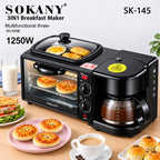 SOKANY SK-145 3-in-1 Breakfast Maker – 12L, 1250W online product image
